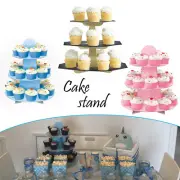 NEW 3 Tier Cupcake Stand Muffin Holder Cardboard Cake stand Birthday Party