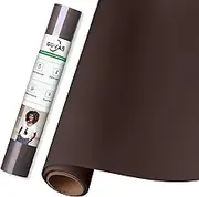 GOVAS Chocolate Heat Transfer Vinyl - 12” x 6ft Chocolate Iron on Vinyl Roll for Shirts, HTV Nude Vinyl for Silhouette Cameo, Cricut, Easy to Cut & Weed