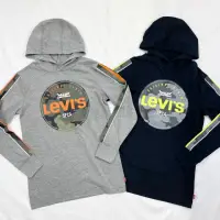 在飛比找momo購物網優惠-【LEVIS】青年版 薄帽T 雙馬車 長袖 純棉 連帽 帽T