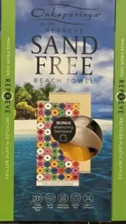 Onkaparinga Repreve Sand Free Beach Towel 100cm X 180cm - Coloured Shapes