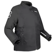 Bering Ladies Textile Motorcycle Jacket Pamela Black White Plus Size