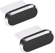 USB Type C Anti Dust Plug,USB C Port Plug Dust Caps Compatible for Type C Charging Port,Anti-Dust Pluggy for Type C Devices USB C and Micro USB Android Models(2Pack,Black)