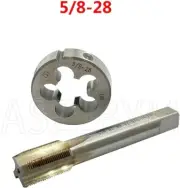 5/8-28 HSS Tap And Die Set UN Machine Thread Tap And UNS Round Thread Die Right