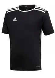 NEW ADIDAS ENTRADA 18 YOUTH SOCCER CLIMALITE BOYS JERSEY. SZ XL BLACK/WHITE