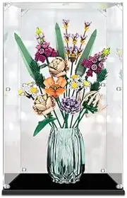 Acrylic Display Case for LEGO 10280 Creator Botanical Collection Flower Bouquet Figure Storage Box Dust Proof Glue Free