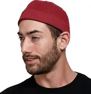 [SnugZero] Brimless Hats for Men & Women Fisherman Beanie Docker Hat No Brim Cotton Skull Cap