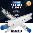 240KG Heavy Duty Drawer Slides Locking Full Extension Runners Trailer RV Fridge