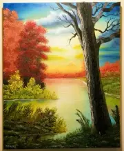 Ken Moretz Original Oil Painting on Stretched Canvas, Hand Signed. Not a Print