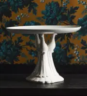 House of Hackney Cake Stand Peacock Anthropologie Bird Opulent White Romance NEW