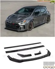 For 23-24 Toyota GR Corolla Glossy Black Front Splitter Side Skirts Rear Apron