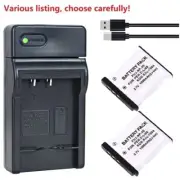 Battery or Charger for Pentax Optio Q7, Optio Q10, Optio Q-S1, Optio V10 WG-M2