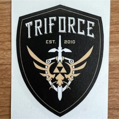 Legend of Zelda Hyrule Crest Triforce Vinyl Decal for Hydroflask, Car & Laptop