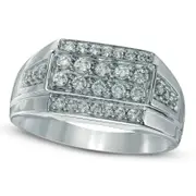 Men's 0.75 CT. T.W. Natural Diamond Ring in Sterling Silver