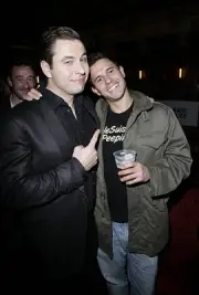 David Walliams Jeremy Edwards afterparty following the Little Brit- Old Photo
