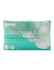 [Dunlopillo] Luxurious Latex Contour Dual Profile Medium Feel in White
