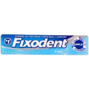 4 Pack Fixodent Complete Denture Adhesive Cream, Unflavored, 2.4 oz