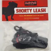 Shorty Leash Dog Leash 4 Foot Black Red Bungee Soft Pull Pet Leash New Sealed