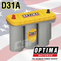 在飛比找蝦皮購物優惠-美國 Optima 歐帝瑪 黃色 D31A 捲繞式 AGM 