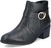 [Rieker] Women's Ankle Boots 73975, Women's Ankle Boots, Black 00, 40 EU