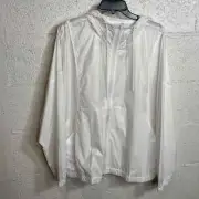 Ideology Plus Size Lightweight Hooded Long-Sleeve Jacket white 3X
