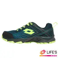 在飛比找PChome24h購物優惠-【LOTTO 義大利】男 JOURNEY越野跑鞋(藍綠)