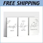 Stylish 3-Piece Office Motivational Canvas Prints - 12x18 Inspirational Quotes