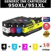 10x Generic HP950 HP951 XL Ink Cartridge For HP 251DW 276DW 8100 8600 8620 8630