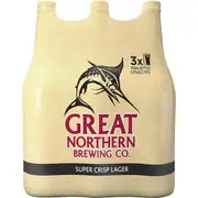 Great Northern Brewing Co Super Crisp Lager Bottles 700mL x3 Pack