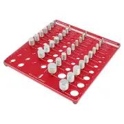 Bolt Size Thread Gauge 34 Holes Nut Bolt Checker Ruler for Plumbers Machinists ☀