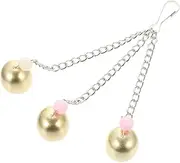 CIYODO Parrot Toy Bell Hand Bells for Elderly Parakeet Toys for Cage Safe Bird Cage Pendant