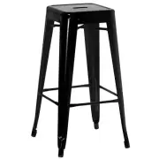 New 30" Backless Metal Bar Stool Stackable Heavy-Duty Counter-Height Chair