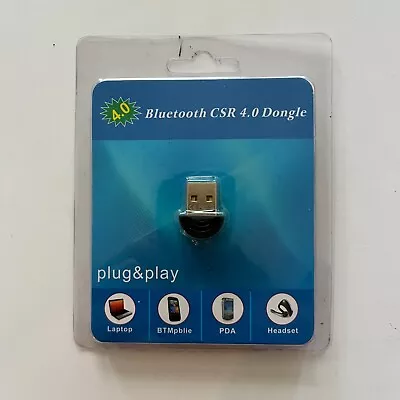 Bluetooth CSR 4.0 USB Dongle Adapter for PC's and Laptops Windows XP / VISTA / 7