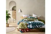 Monstera Digital Printed Cotton Quilt Cover Set - King