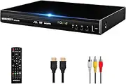 Blu-Ray DVD Player, Full HD 1080p Home Theater Disc System, Region B/2 Blu-Rays,Multi Region DVDs, HD Blu-Ray DVD Player for TV with USB/Coaxial Audio/HDMI/AV