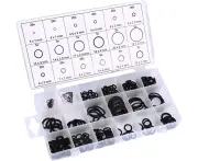 225pcs Rubber O-Ring, 18 Sizes Kit O-Ring Assortment, Gasket, Universal O-Rings Assortment, for Automotive Valve Repair