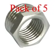 Male Female Reducing Bush R1/4-R1/8 BSP nickel-plated brass