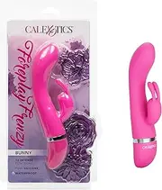 CalExotics 12-Function Waterproof Silicone Dual Simulator Dual Motor Foreplay Frenzy Bunny G-Spot Massager Vibrator, Pink