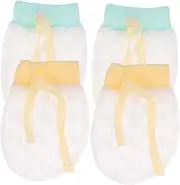 [LIFKOME] Face Scratch Gloves Mitten for Mitten for Unisex Mittens Cotton Mittens Newborn Mittens No Scratch Gloves Glove Ice Silk
