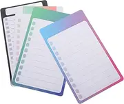 STOBOK 4pcs Magnetic Note Pads Lists for Fridge Dry Erase Whiteboard Magnetic Blank Board Reward Chore Chart Housework Recording Board Grocery Boards Behavior Chart for Home School Office