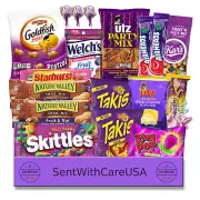 Purple Snack Box - Purple Snacks Purple Party Candy Cookies Purple Gift