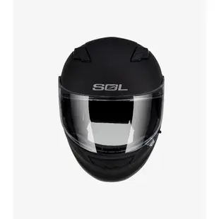 SOL SF-6 / SF6 安全帽 素色 素消光黑 全罩 雙D扣 內墨鏡