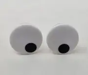 6 pair Zims VTG Black White 18mm Comical Cartoon Plastic Safety Eyes Craft Doll