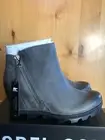 Sorel JOAN Of ARCTIC Wedge ZIP 9.5 Quarry NEW IN BOX waterproof RAIN ANKLE