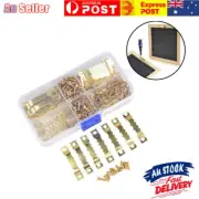 300Pcs Sawtooth Metal Hook Flat Screw Picture Frame Hanger Mounting Accessories