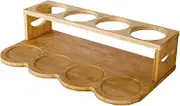 Condiment Display Shelf, Kitchen Organizer, Condiment Storage Rack, Shelf Organizer, Wooden Kitchen Shelf, Kitchen Storage Holder, Container Rack for Outdoor Camping