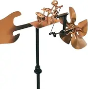 Handmade Metal Drummer Windmill, Wind-Powered Kinetics Sculpture, Percussionist Music Figurines And Statues, Rockins Art Figurine, Wind Spinners Drummer Decor For Yard Lawn Decor