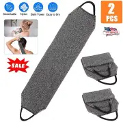 Shower Scrub Cloth Back Nylon Bath Towel Body Brush Cleans Skin and Exfoliates