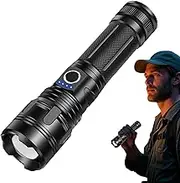 Hand Flashlight, Super Bright Small Flashlight, Travel Safety Products, High Lumens Powerful Flash Lights, USB Rechargeable for Outdoor Camping Hiking