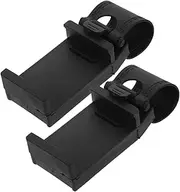 CHICAMPERA 2pcs Steering Wheel Phone Holder with Clamp Dash Mounted Cell Phone Holder for Car Dashboard Accessories Positioning for Navigation Handsfree Calls Secure Grip