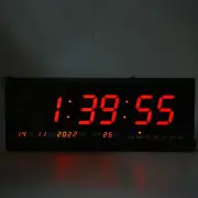 Large Digital LED Wall Clock Jumbo Display Timer Calendar Temperature Red